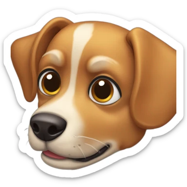 perro raza pincher con una contextura un poco gordo sticker