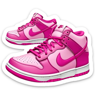 Pink Nike dunks sticker