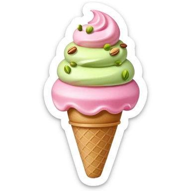 Pink Ice corram pistachio sticker