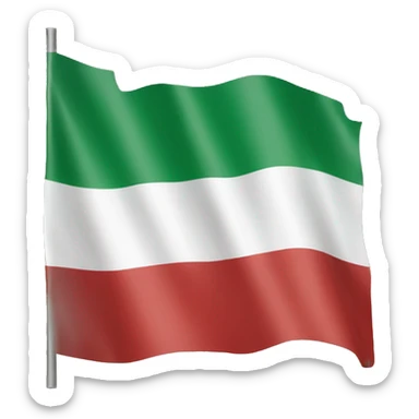 The Hungarian flag but upside down  sticker