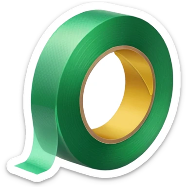 emoji of warm light green tape sticker