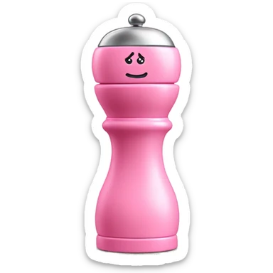 Pink salt and pepper mill sticker