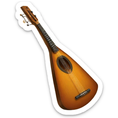 russian Folk Instrument Balalaika 3 string instead sticker