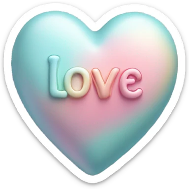 candy heart sticker
