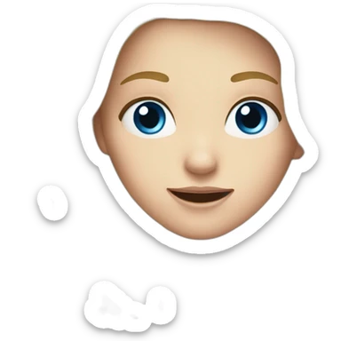 white-girl-with-long-blond-hair-and-with-blue-eyes-shouting sticker