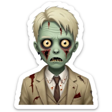 Zombie estiloso sticker