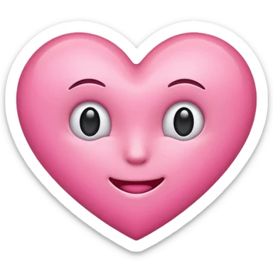 pink emoji saying please  sticker