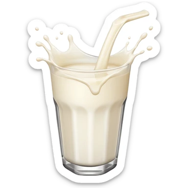Splash milk sticker