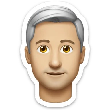 super realistic volodymyr zelenskyy  sticker