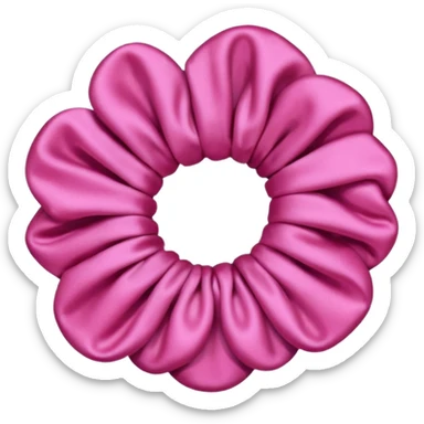 Pink Hair scrunchie sticker