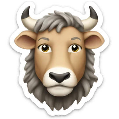 Half taurus half leo sticker