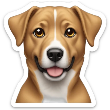 mixed breed dog sticker