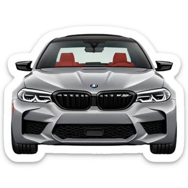 Make a 2021 bmw m5 comp in nardo grey into an emoji sticker