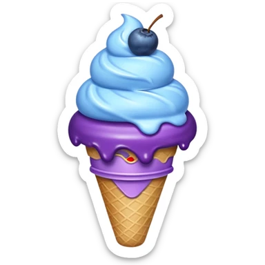 icecream-blueberries sticker
