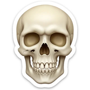 Tête de squelette  sticker