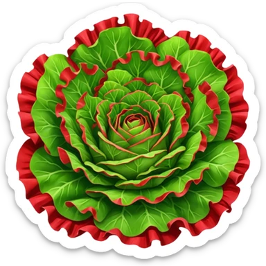 Lolla Rossa lettuce sticker