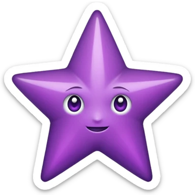 Estrella moradas sticker