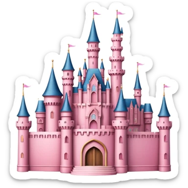 Disney castle pink  sticker