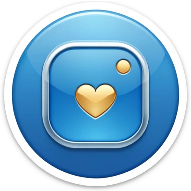 Check verificado de cuenta de Instagram redondo  sticker