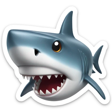 shark with top heat sticker
