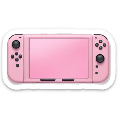 light pink nintendo switch sticker