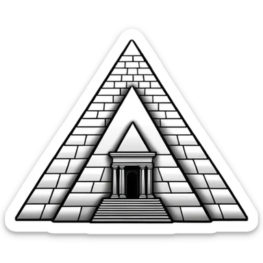 I want a graffiti style Louvre museum sticker. 
it must be black and white sticker