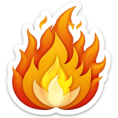 Asme un fuego pixeleado sticker