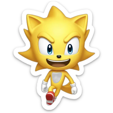 Super Sonic Happy sticker