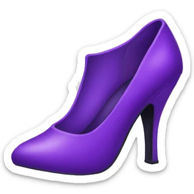 Purple heels sticker