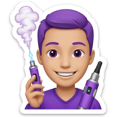 vape paars cute sticker