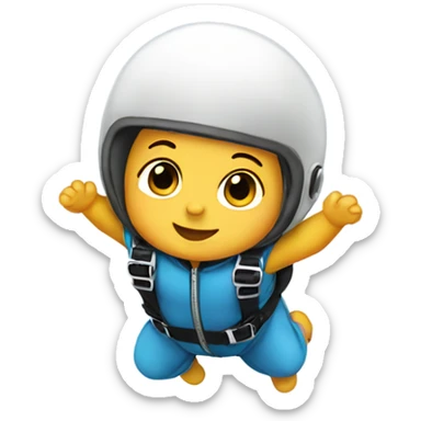 baby skydiving sticker