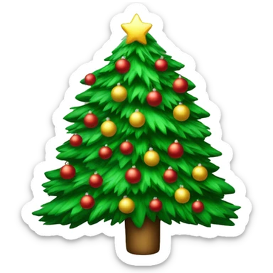 Christmas tree sticker