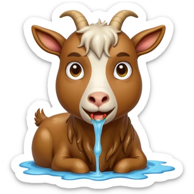 Goat Vomiting  sticker
