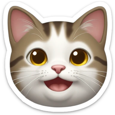Happy happy happy cat sticker