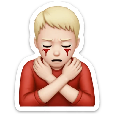 Strangling myself emoji  sticker