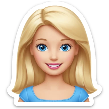 barbie girl sticker