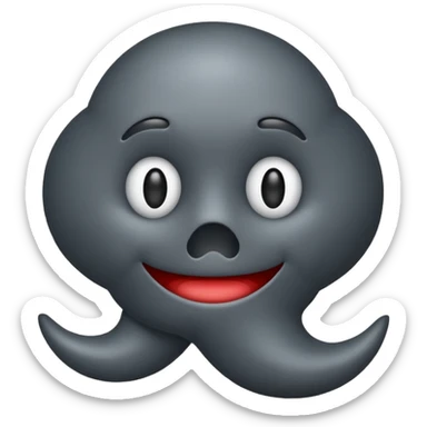 An emoji symbolizing a prostate sticker