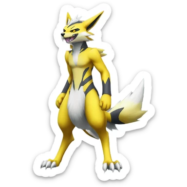 Lombax-Zeraora-Renamon full body sticker