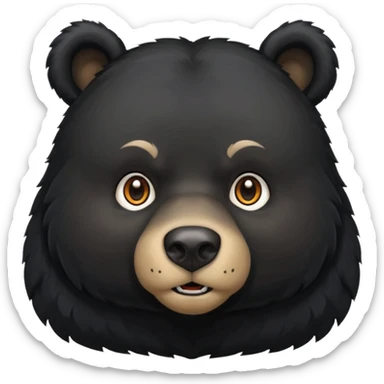 Black bear sticker