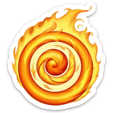 fire ball more fire sticker