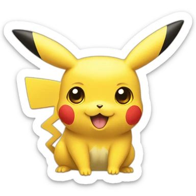 Pikachu éclaire sticker