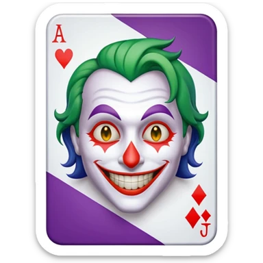 joker's card sticker