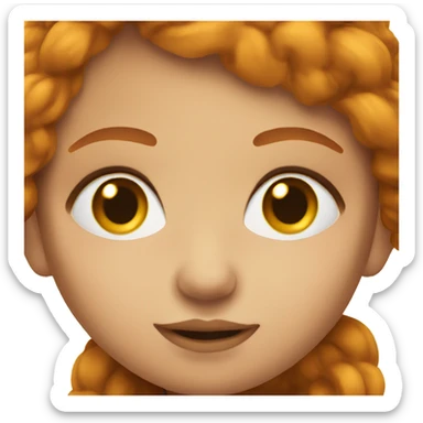 girl with straight ginger and brown eyes with electric cigarette sticker