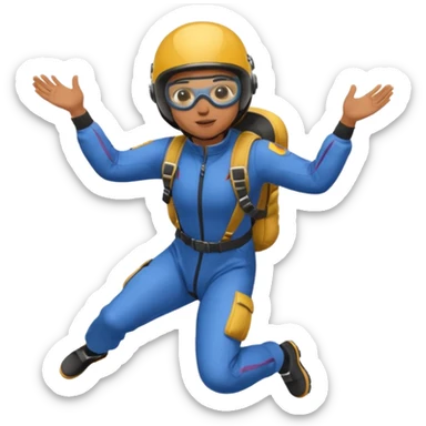 sky diving sticker