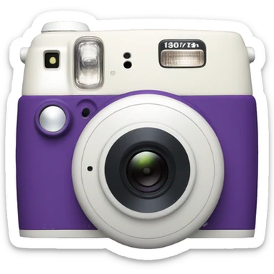Purple instax sticker