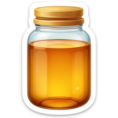 Amber jar sticker