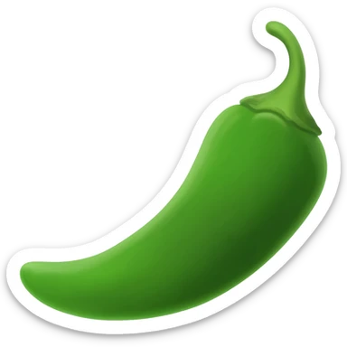 green chili pepper sticker