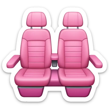 pink plane seat sticker