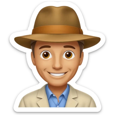 Dr. Alan Grant from the Jurassic Park movie sticker