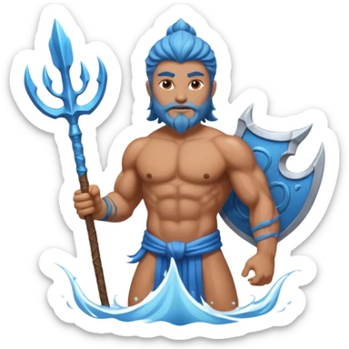 God of water give me more than half body  sticker